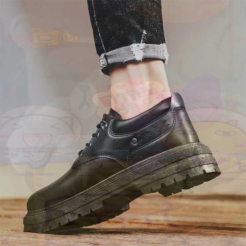 Mens Vintage Grooming Kit - Dark Natural Leather Fashion Trainers Tennis