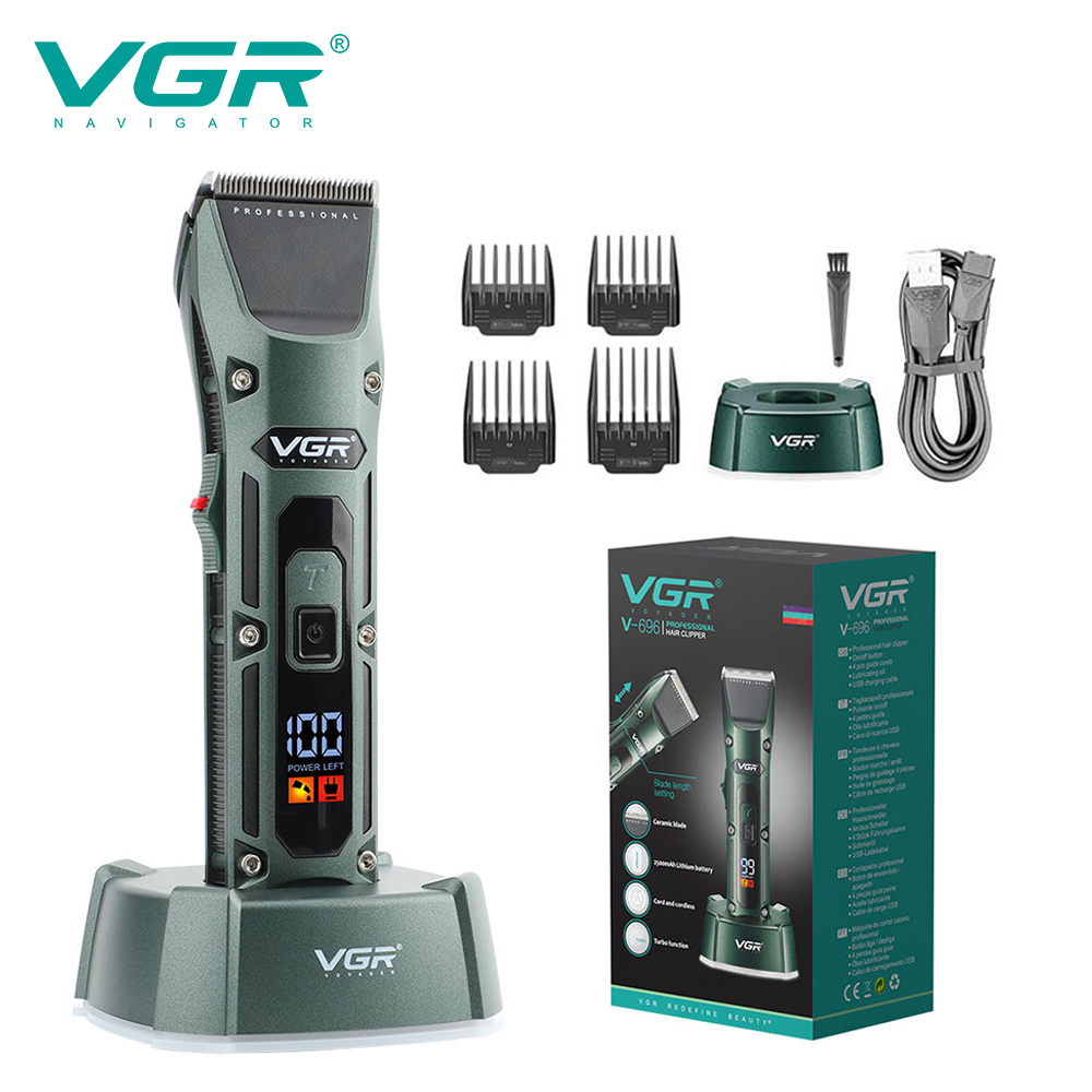 Hair Clipper Professional - VGR V-696 New metal Popular Salon