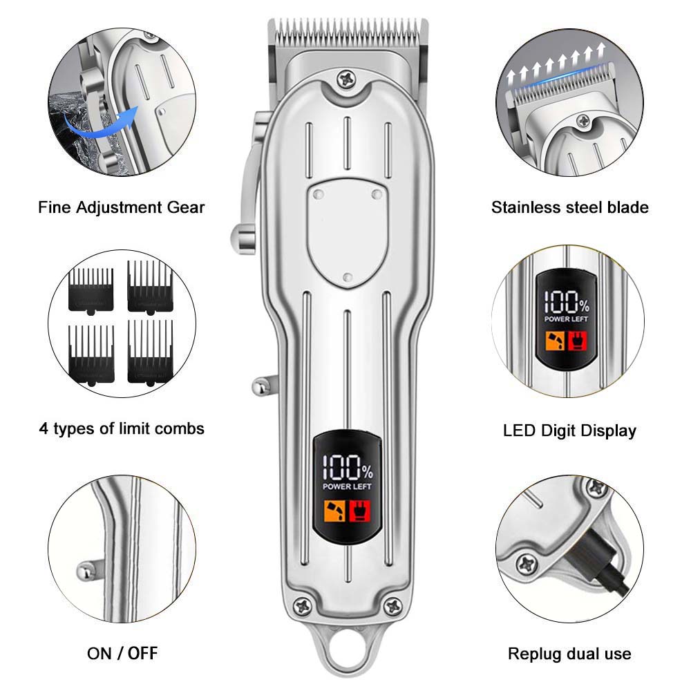 Professional Hair Clippers for - Beard Trimmer Cordless 评论和价格