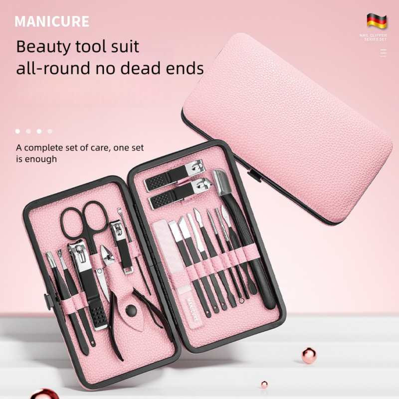 18pcs Manicure Pedicure Set, P - Mens Grooming Kit Case 评论和价格