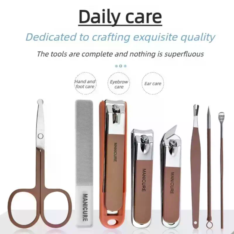 Nail Care Kit Anti-Splatter Ma - Mens Grooming Kit Case 评论和价格