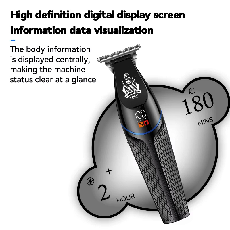 Kemei KM-1772 7000 RPM Hair Cl - Beard Trimmer Cordless 评论和价格
