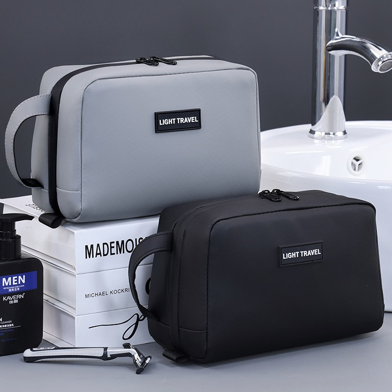 Waterproof Handheld Makeup Bag - Mens Grooming Kit Case 评论和价格