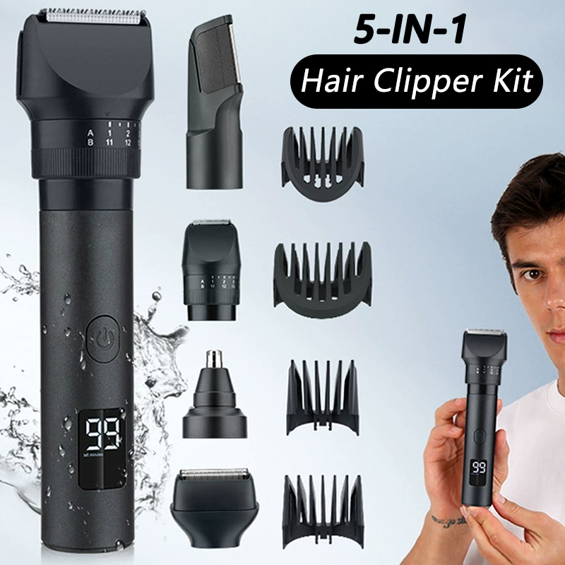 5-In-1 Cordless Hair Clipper L - Beard Trimmer Cordless 评论和价格
