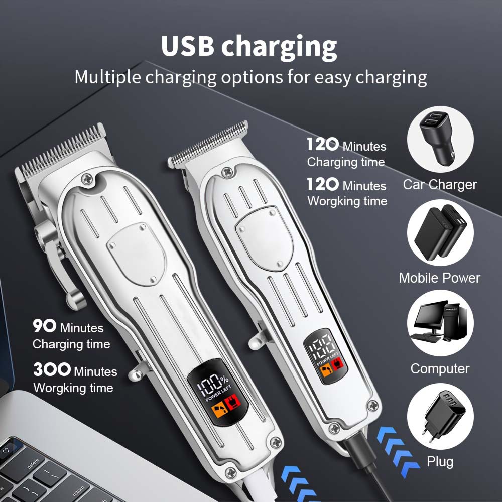 Professional Hair Clipper Set  - Beard Trimmer Cordless 评论和价格