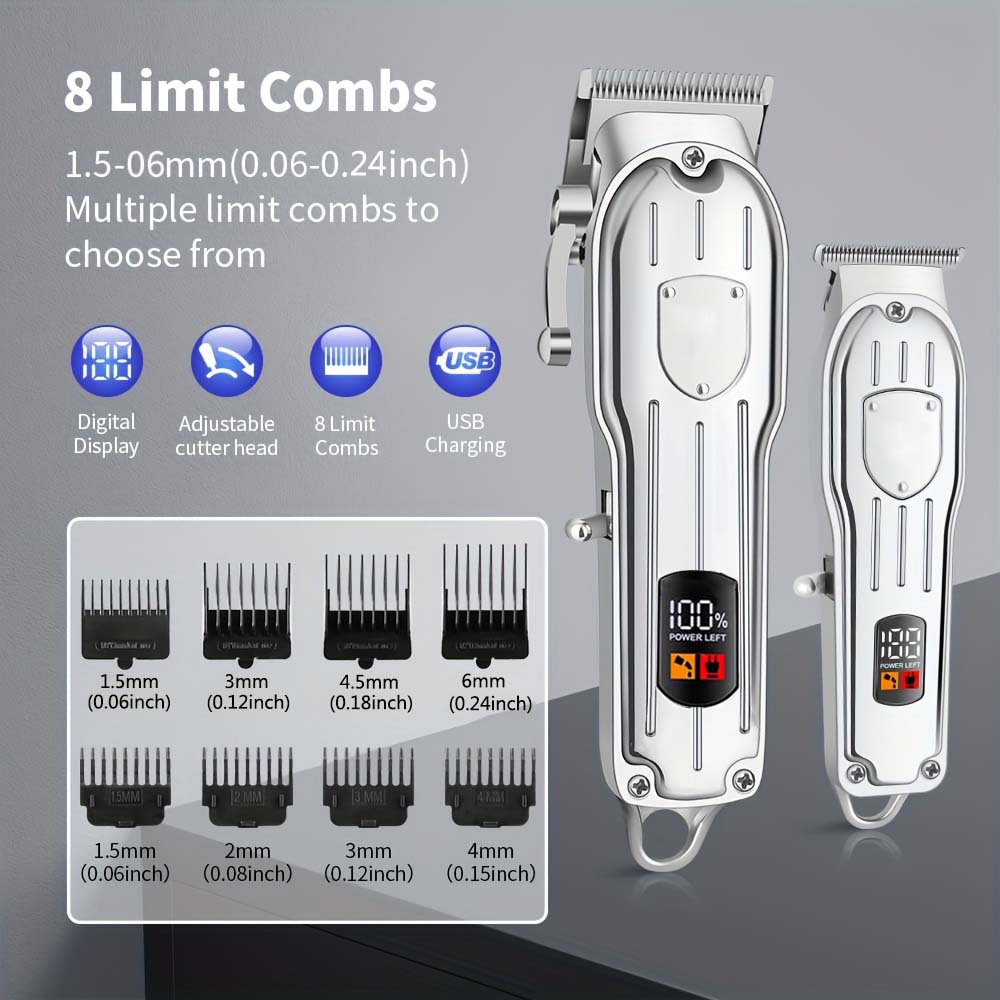 Professional Hair Clipper Set  - Beard Trimmer Cordless 评论和价格