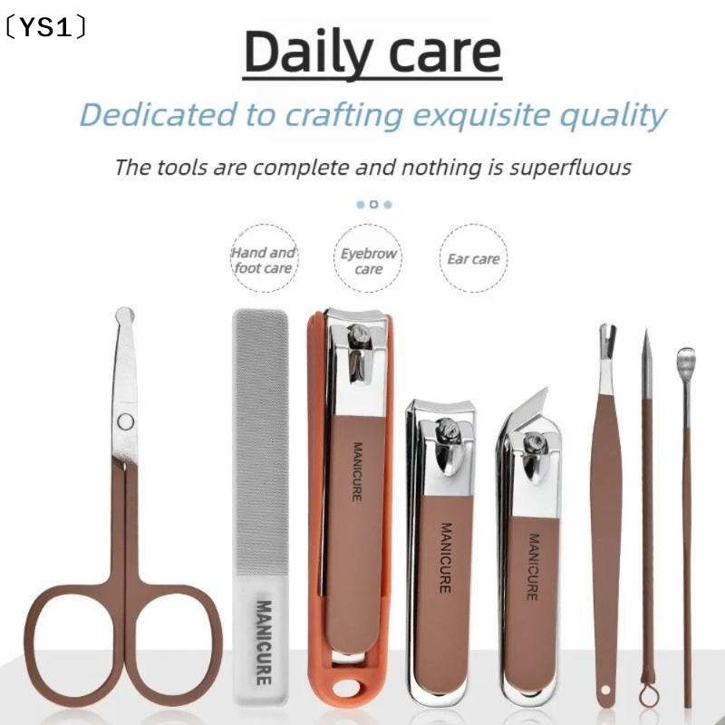 〔YS1〕Nail Care Kit Anti Splatt - Mens Grooming Kit Case 评论和价格