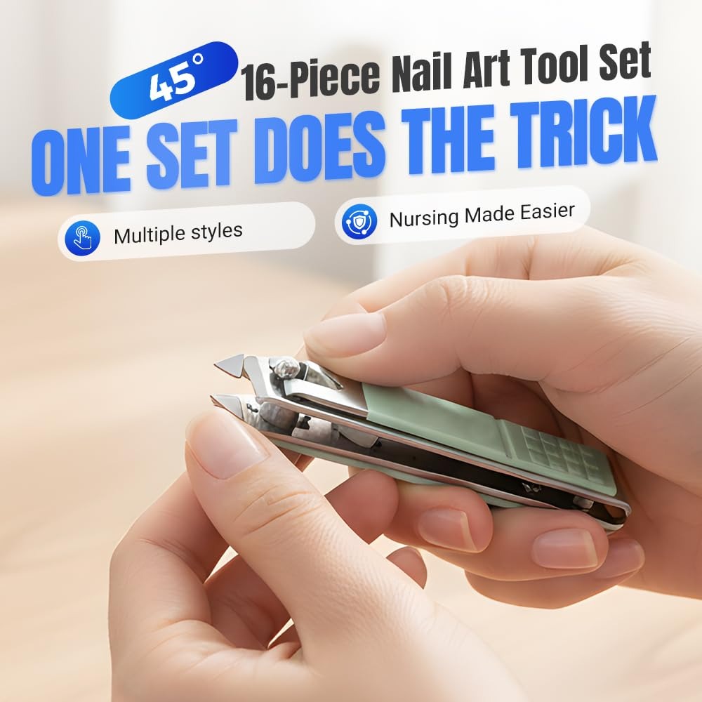 Manicure Set Professional, Nai - Mens Grooming Kit Case 评论和价格