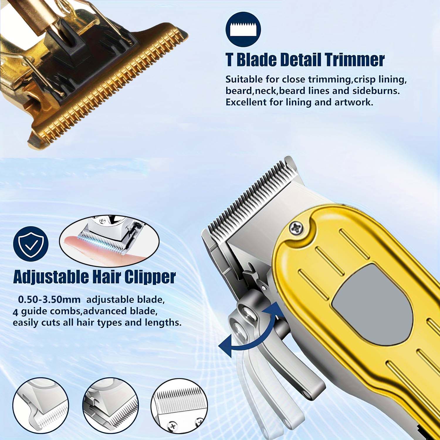 2 in 1 Electric Hair Clipper & - Beard Trimmer Cordless 评论和价格