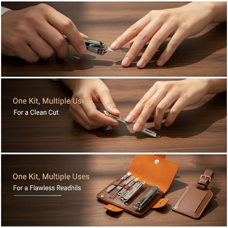 Manicure Pedicure Kit 10 Pcs P - Mens Grooming Kit Case 评论和价格