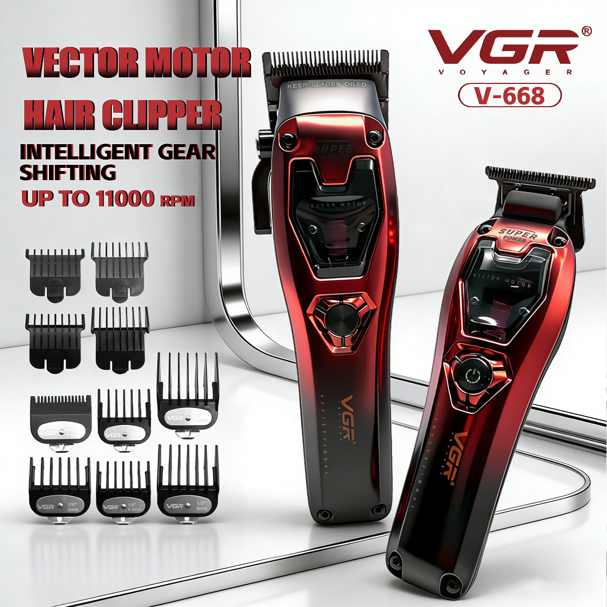 VGR Hair Clippers Professional - Beard Trimmer Cordless 评论和价格